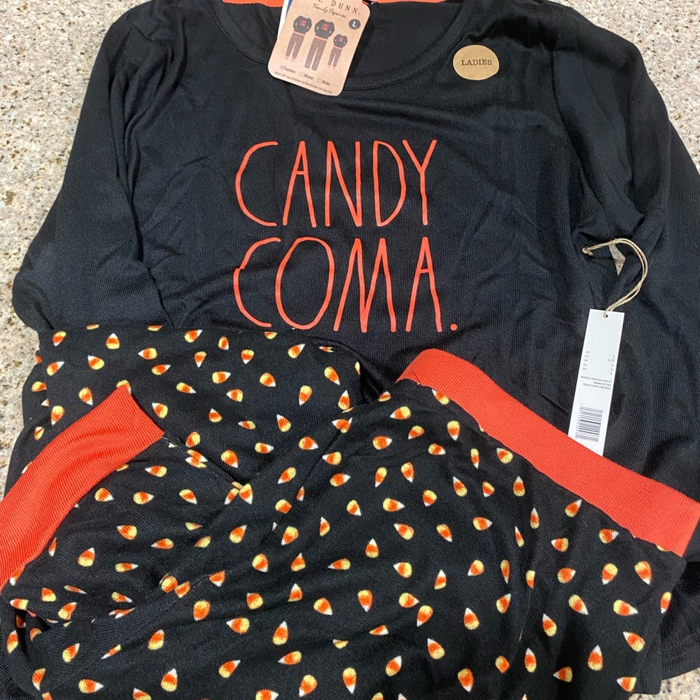Rae Dunn Large candy corn pajamas